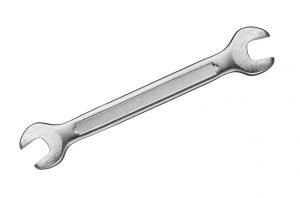 silver wrench tool