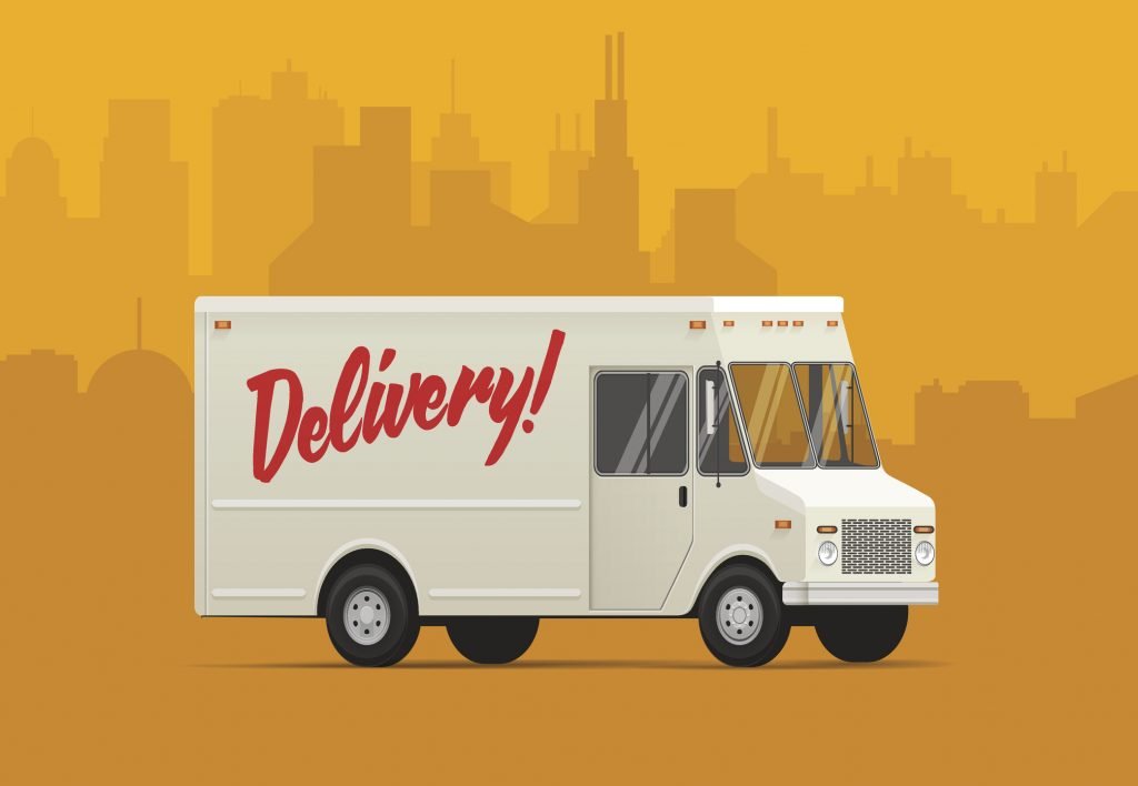 delivery truck drawing